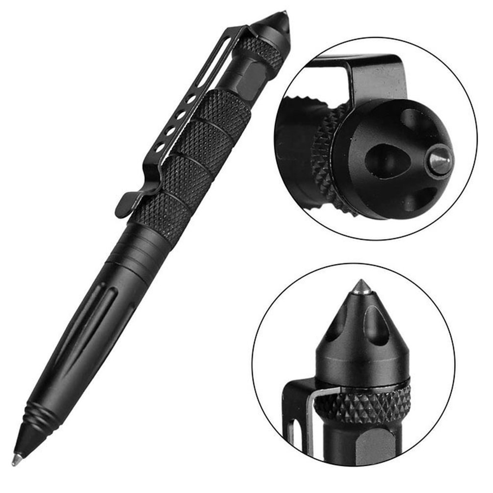 Pen Tactical Glass - Wysokiej jakości metalowy wojskowy długopis taktyczny