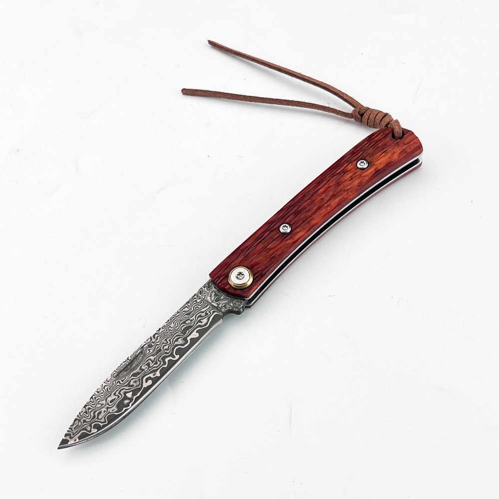 Edc Daily Carry - Nóż składany kieszonkowy najwyższej jakości, czerwona