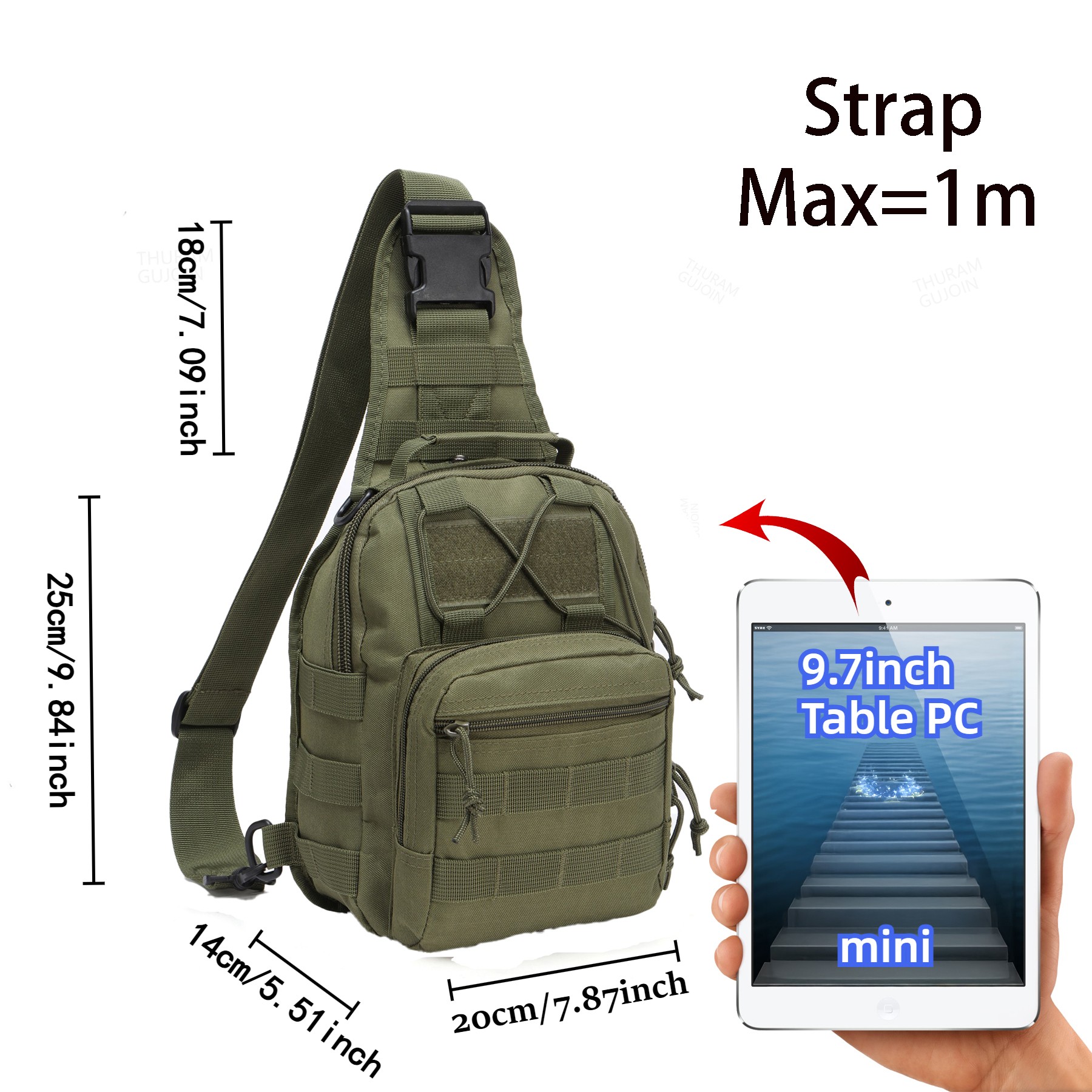 THURAM Outdoor Tactical Bag Ba – Edc Carry Bag recenzja i cena