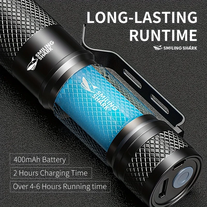SMILING SHARK Ultra-Mocna Mini – Edc Carry Flashlight recenzja i cena