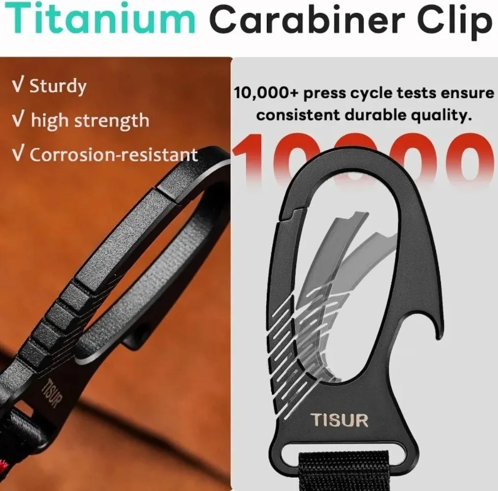 Tytanowy karabińczyk z klipsem – Edc Carry Clip recenzja i cena