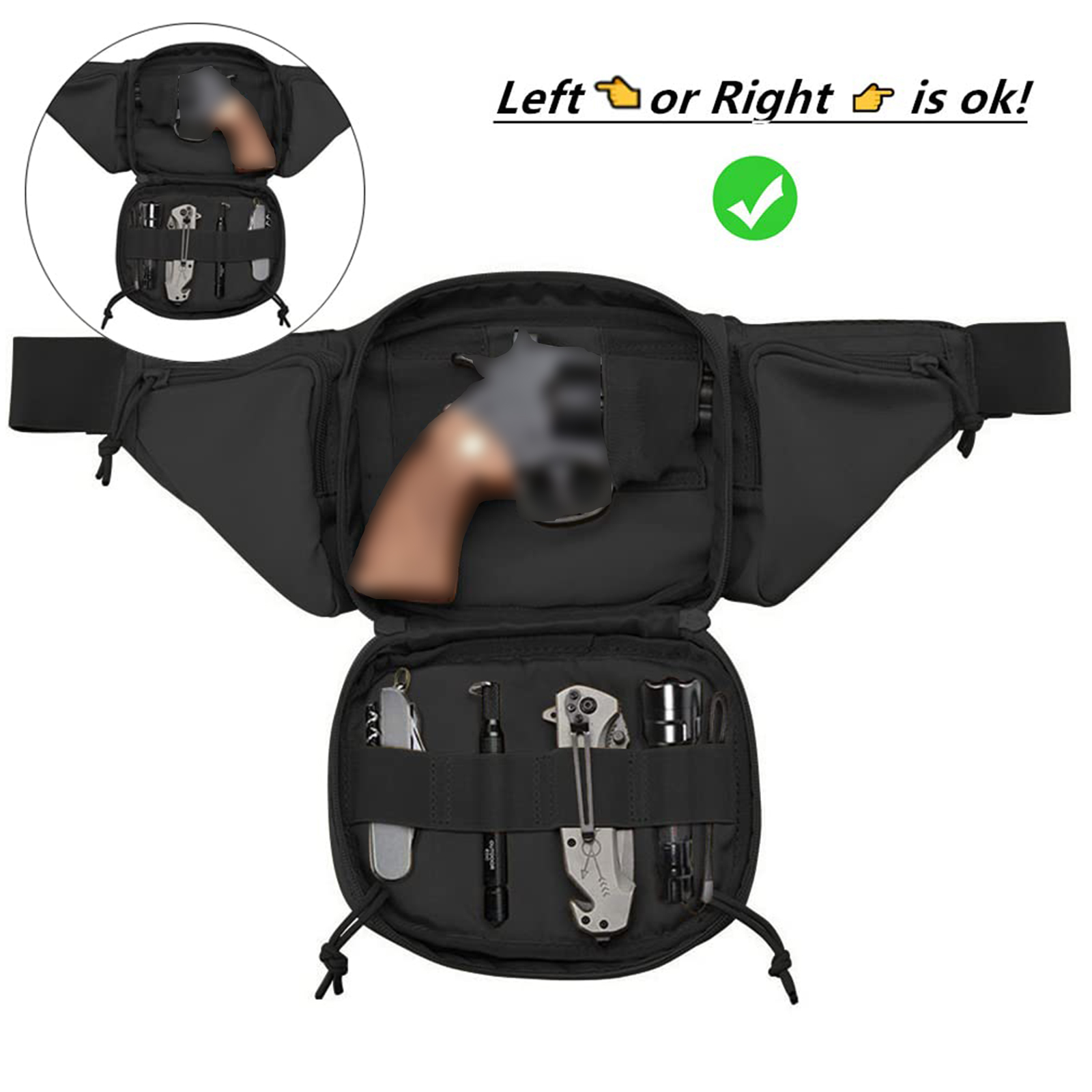 Taktyczna saszetka biodrowa na – Edc Carry Bag For Men recenzja i cena