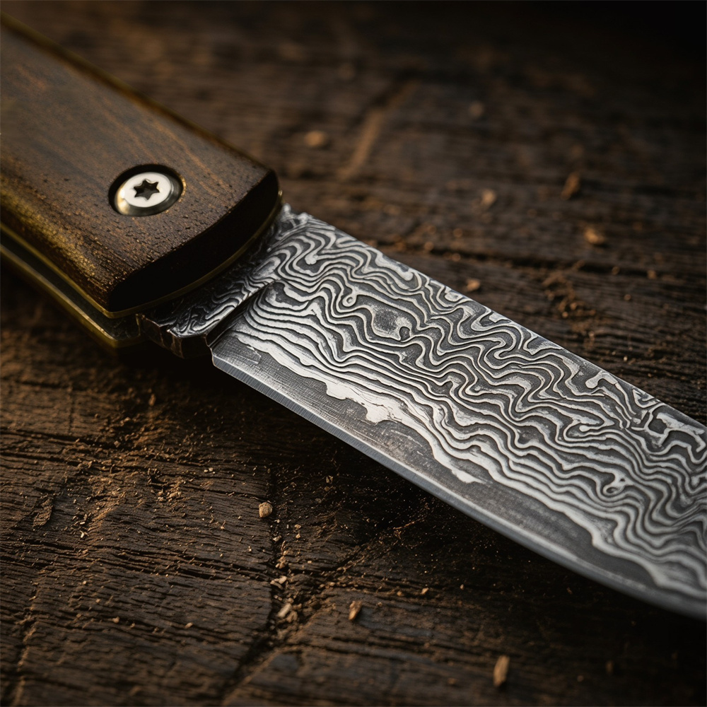 Kompaktowy nóż składany damasc – Edc Fixed Blade Deep Carry recenzja i cena